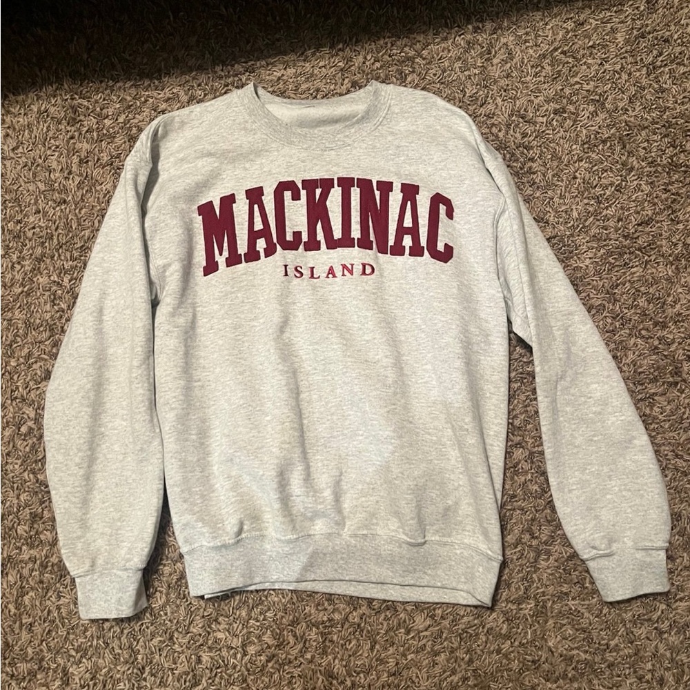 Mackinac Island Gray Sweater